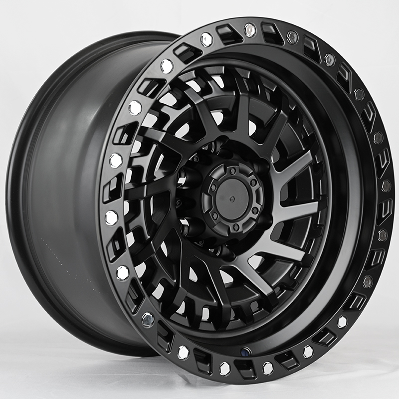 Диски JT195-7 Anzoo JT195-70 9.0x17/6x139.7 D110.1 ET0 Matt Black+Silver Rivets