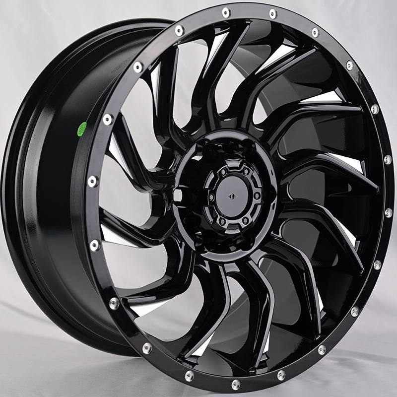 Диски FBX369-8 IWheel FBX369-8 9.0x18/6x139.7 D110.1 ET0 GB+Milling spoke Rivet holes