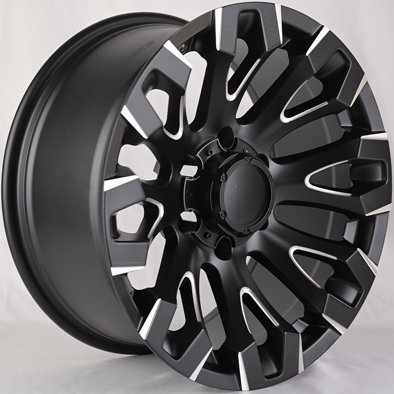 Диски FBX495-7 IWheel FBX495-7 9.0x17/6x139.7 D110.1 ET0 Matt Black+Milling Spoke