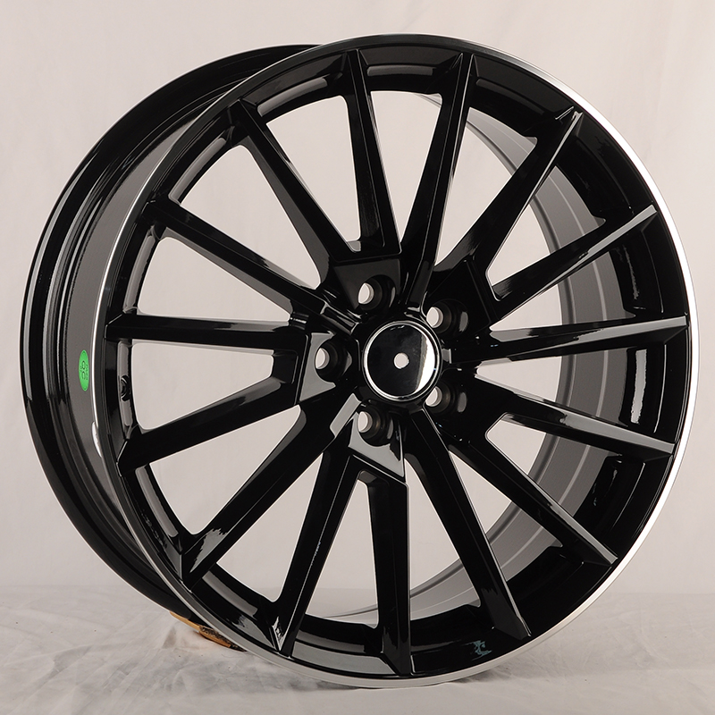Диски 0374 Koko Kuture 0374 7.0x17/5x100 D57.1 ET40 Gloss Black with Machined Lip (Like on the Photo)