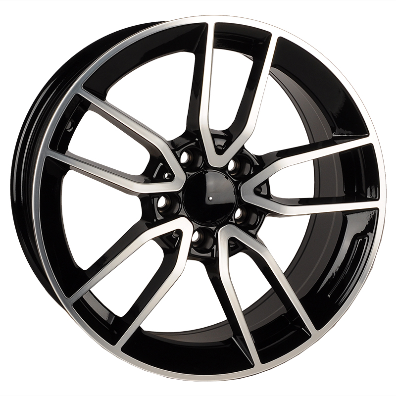 Диски BK5461 Powcan BK5461 7.5x17/5x112 D66.45 ET35 Black Machined Face+Powder Coat