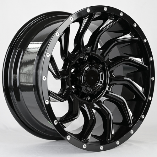 IWheel JT192-7 9.0x17/6x139.7 D110.1 ET0 GB+Milling spoke Rivet holes (конус)