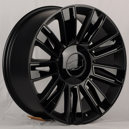 Luistone L1337 9.0x22/6x139.7 D78.1 ET31 Black Matt With Gioss Black Decoration Insert