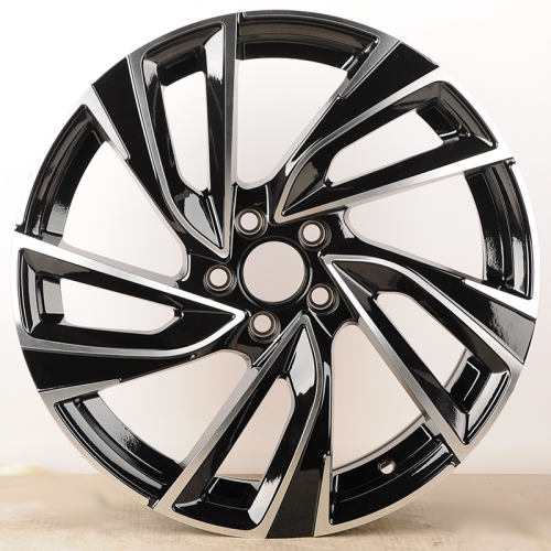 Powcan BK5772 7.5x17/5x100 D57.1 ET45 Black+Machine Surface