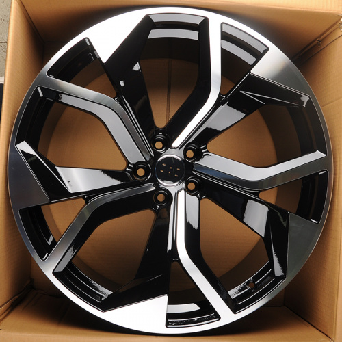 IWheel B376 10.0x22/5x112 D66.45 ET26 Black Machined Face