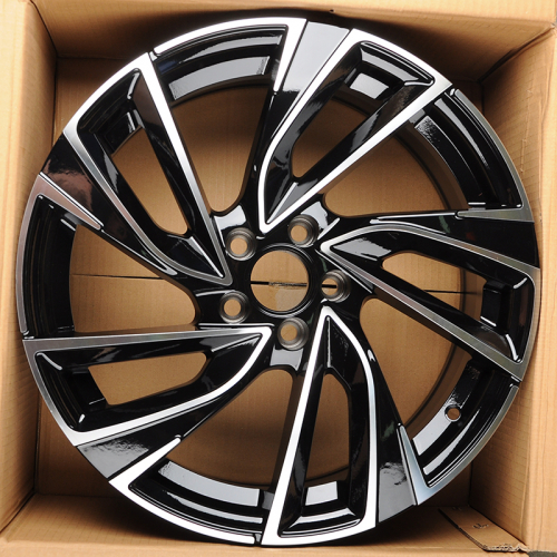 Powcan BK5772 7.5x17/5x100 D57.1 ET45 Black+Machine Surface