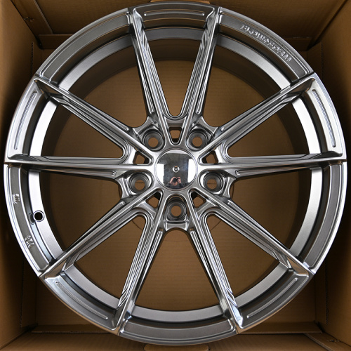 KoKo Kuture FF600 7.5x17/5x112 D66.45 ET38 Titanium Silver