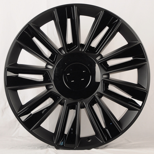 Luistone L1337 9.0x22/6x139.7 D78.1 ET31 Black Matt With Gioss Black Decoration Insert