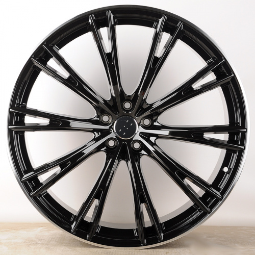 KoKo Kuture 1111 9.0x20/5x112 D66.6 ET30 Gloss Black with Lip Polish