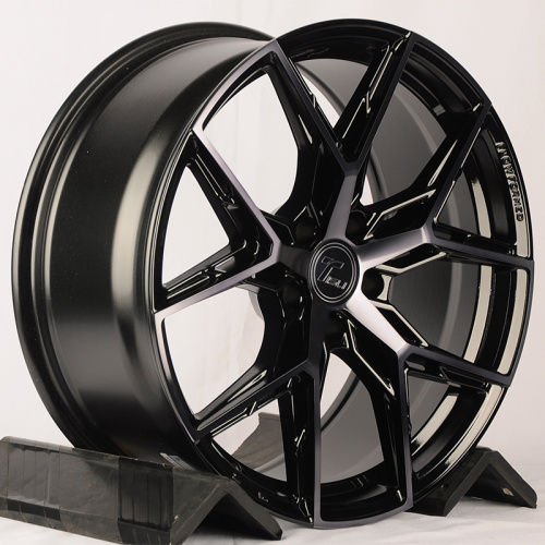 Tisli Hyperion H 8.5x19/5x108 D65.1 ET42 Black Face Machined With Black Coat