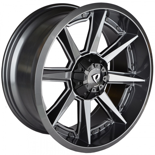 Powcan BK819 9.0x20/6x135 D106.1 ET20 Gun Metal