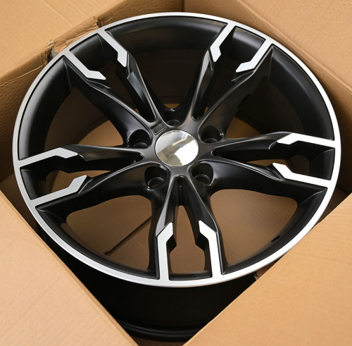 Powcan BK5255 8.5x18/5x112 D66.6 ET30 Matt Black with Polish