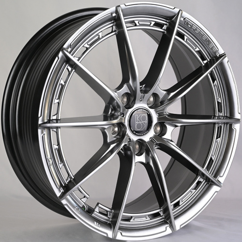 KoKo Kuture FF586 7.5x17/5x112 D66.45 ET35 Titanium Silver