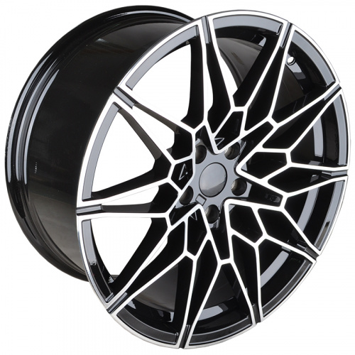 IWheel A375F 8.5x20/5x112 D66.6 ET26 Black Machined Face (в круг)