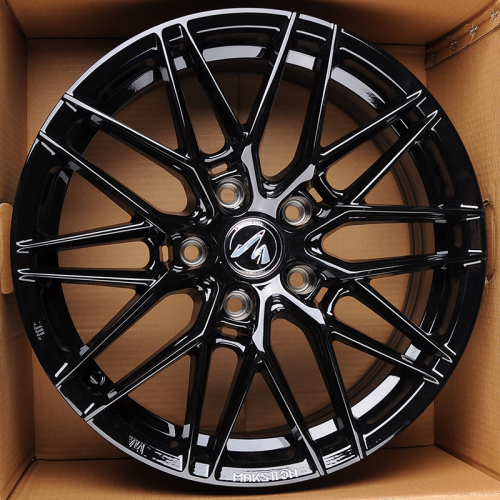 Makstton MST FASTER GT 715 7.5x17/5x114.3 D73.1 ET35  Piano Black with Milling