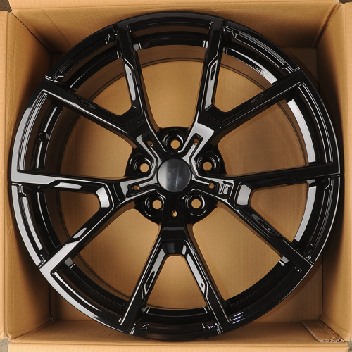 Powcan BK5601 8.0x19/5x112 D66.6 ET30 Gloss Black (передняя ось)