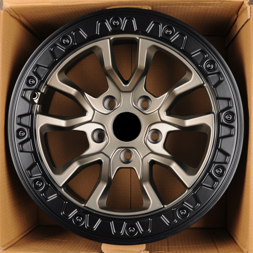 KoKo Kuture 5601 9.0x17/5x127 D71.5 ET-10 Matt Bronze Wih Black Lip