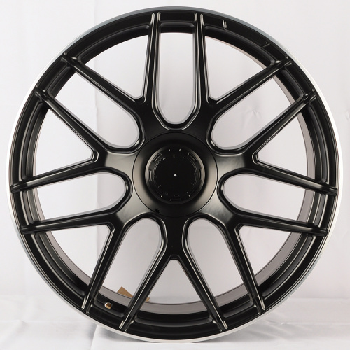 Powcan BK5318 9.5x21/5x112 D66.6 ET45 Satin Black Machined Lip