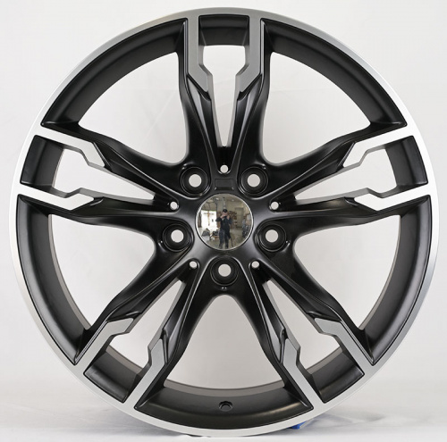 Powcan BK5255 8.5x18/5x112 D66.6 ET30 Matt Black with Polish