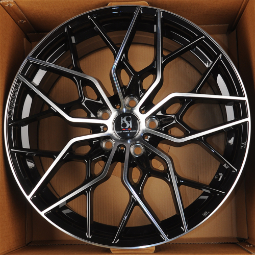 KoKo Kuture FF010 7.5x17/5x108 D73.1 ET38 Gloss Black Face