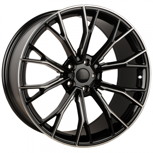 KoKo Kuture 0220 8.5x20/5x112 D66.6 ET26 Black Machined Lip+Milling Window (передняя ось)