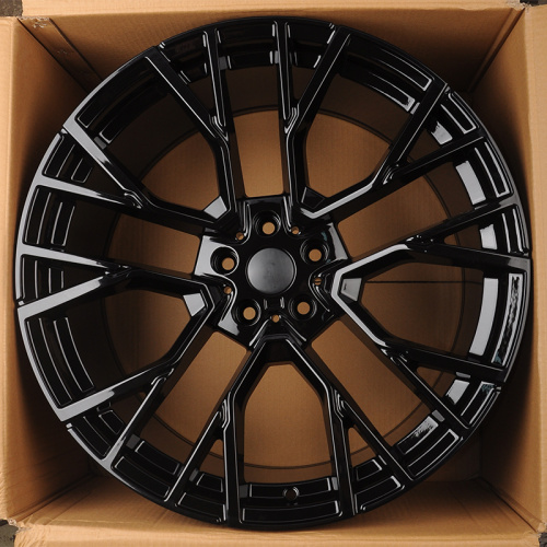 Powcan BK5769 9.5x22/5x112 D66.6 ET32 Gloss Black (передняя ось)