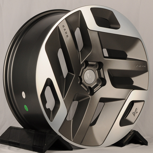 KoKo Kuture 0371 9.5x22/5x120 D72.6 ET45 Satin Grey Machined Face (пресс-шайба)