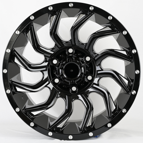 IWheel JT192-7 9.0x17/6x139.7 D110.1 ET0 GB+Milling spoke Rivet holes (конус)