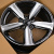 KoKo Kuture FF534 7.5x17/5x108 D73.1 ET38 Gloss Black Face+Milling Window KoKo Kuture FF534 7.5x17/5x108 D73.1 ET38 Gloss Black Face+Milling Window
