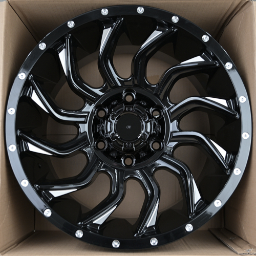 IWheel JT192-7 9.0x17/6x139.7 D110.1 ET0 GB+Milling spoke Rivet holes (конус)