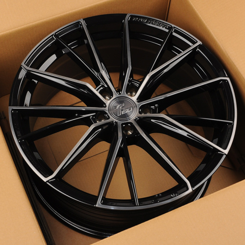 Tisli Galaxy D 8.5x20/5x112 D66.6 ET25 Gloss Black with Dark Tint (передняя ось)