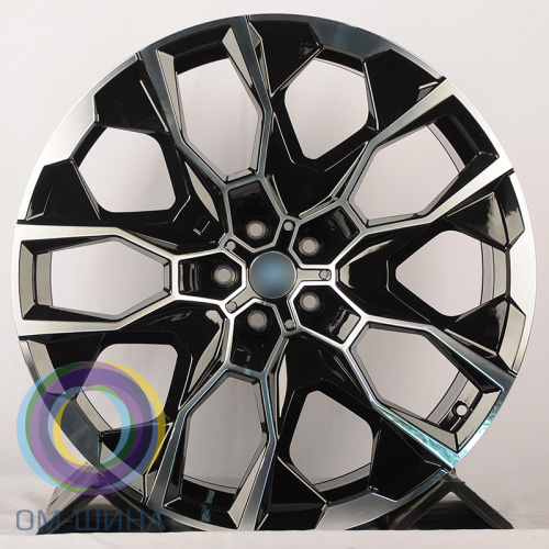 Anzoo AF578 9.5x22/5x112 D66.56 ET30 Glossy Black Machine Face (передняя ось)