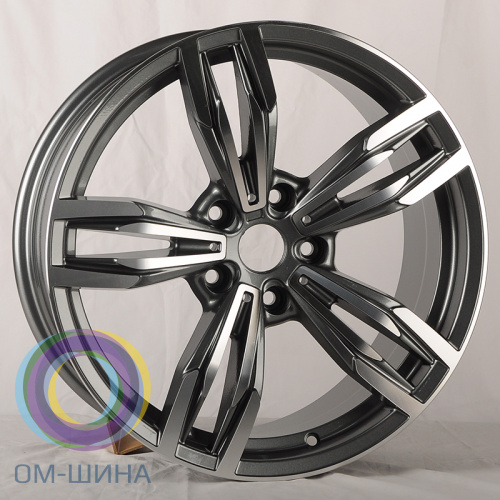 Anzoo XJ057 8.0x18/5x120 D72.6 ET32 Light Gray Machined