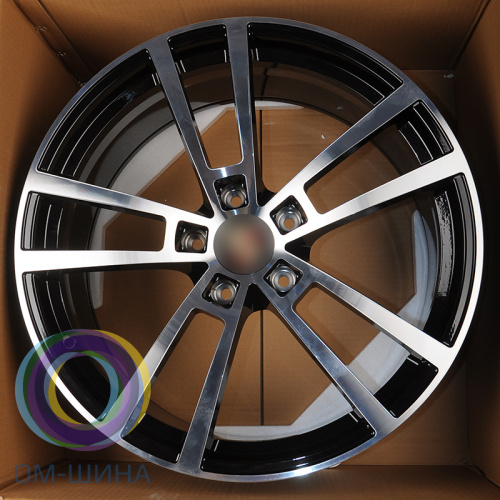 Anzoo AFX5698 11.0x21/5x130 D71.56 ET58 Glossy Black Machine Face (задняя ось)