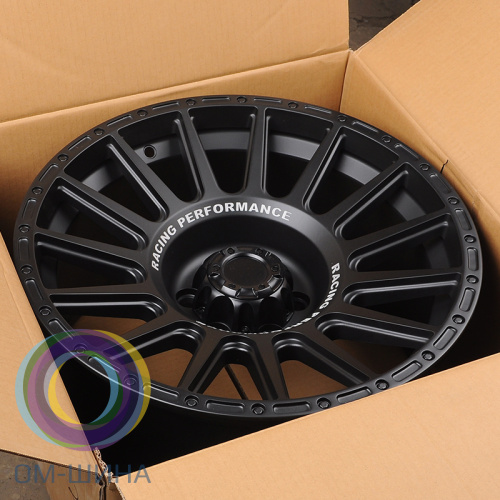 Anzoo JT026-7 9.0x17/6x114.3 D66.1 ET5 Matt Black+Text