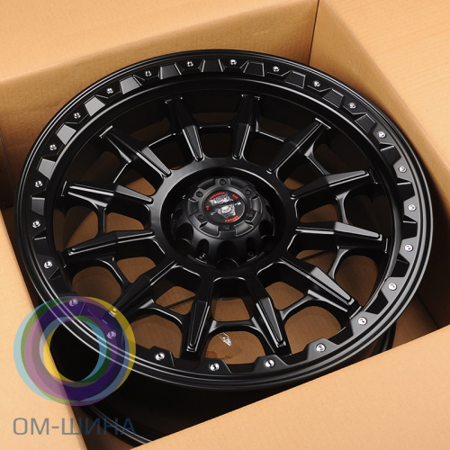 Anzoo JT200-20 9.0x20/6x139.7 D110.1 ET0 Matt Black+Silver Rivets