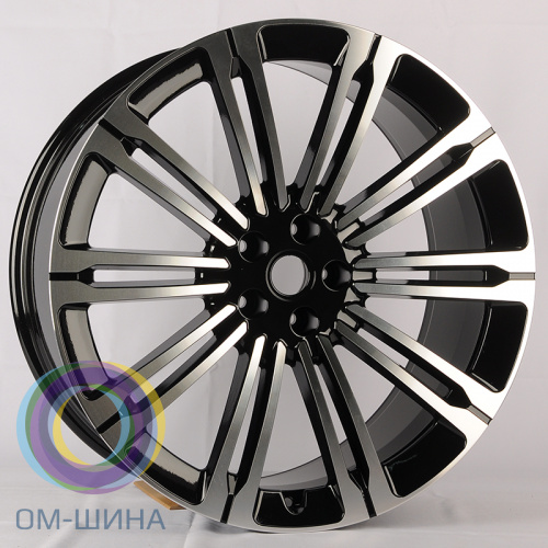 Anzoo H941D 9.5x21/5x120 D72.6 ET49 Black Machined Face
