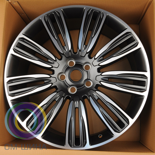 Anzoo H716F 9.5x22/5x120 D72.6 ET45 Graphite Gray Machined