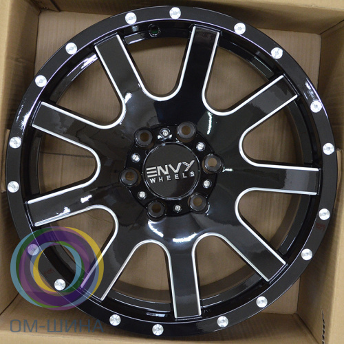 Ivision Wheel NW9002B 9.0x18/6x135 D87.1 ET18 Gloss Black / Side Mill