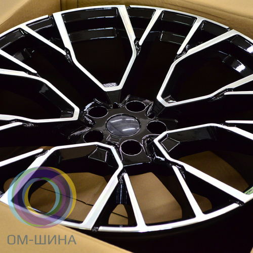 IWheel CR03016 9.5x22/5x112 D66.6 ET35 Black Machined Face (передняя ось)