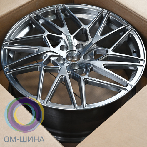 RGW Wheels RGW011 9.5x21/5x112 D66.56 ET30 Brusched Gloss Black+Left+Aluminum Cap (левый)