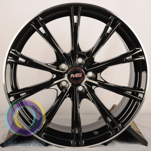 HMD WC003 7.5x17/5x100 D57.1 ET35 Black Machined Line