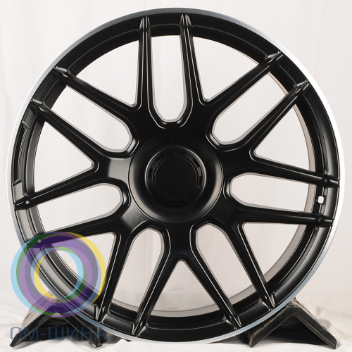 HMD 7026 10x22/5x130 D84.1 ET36 Matt Black Machined Lip (в круг)