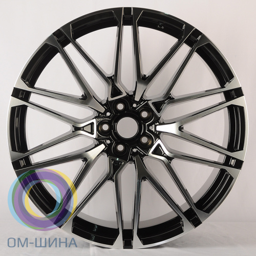 Anzoo H996D 10.5x22/5x112 D66.56 ET43 Black Machined Face (задняя ось)