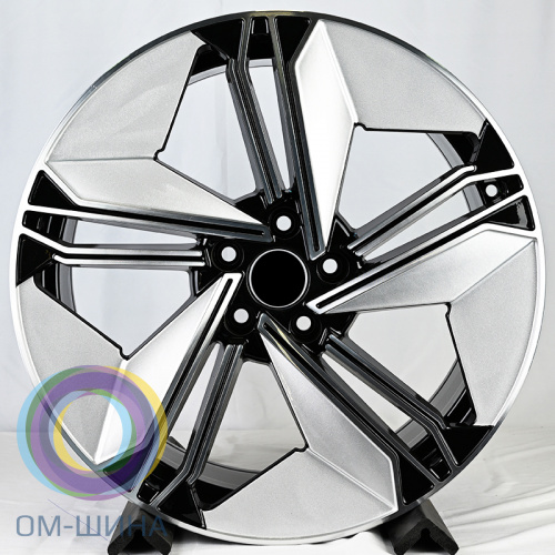 IWheel FBX334-9 8.5x19/5x112 D66.6 ET35 Black+Silver+Machine Face