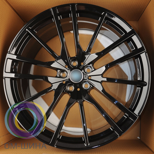 Anzoo AF476 9.5x21/5x112 D66.56 ET37 Glossy Black (передняя ось)