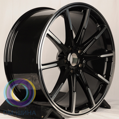 Anzoo ALC485 9.5x20/5x112 D66.5 ET43 Glossy Black MachineFace (задняя ось)
