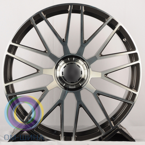 Anzoo AF5570 11.0x22/5x112 D66.56 ET47 Gunmetal Machine Face (задняя ось)