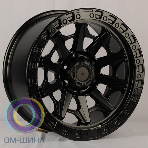 Anzoo JT127-8 9.0x18/6x135 D87.1 ET0 Matt Black