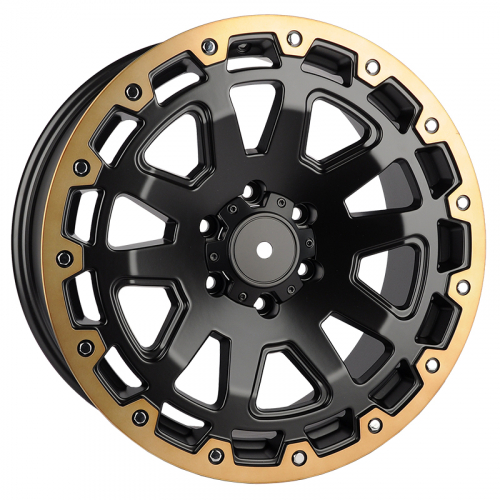 Zumbo Wheels F8351 9.0x20/6x139.7 D106.1 ET30 Matt black with lip polish with bronze tinit